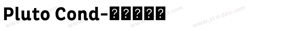 Pluto Cond字体转换
